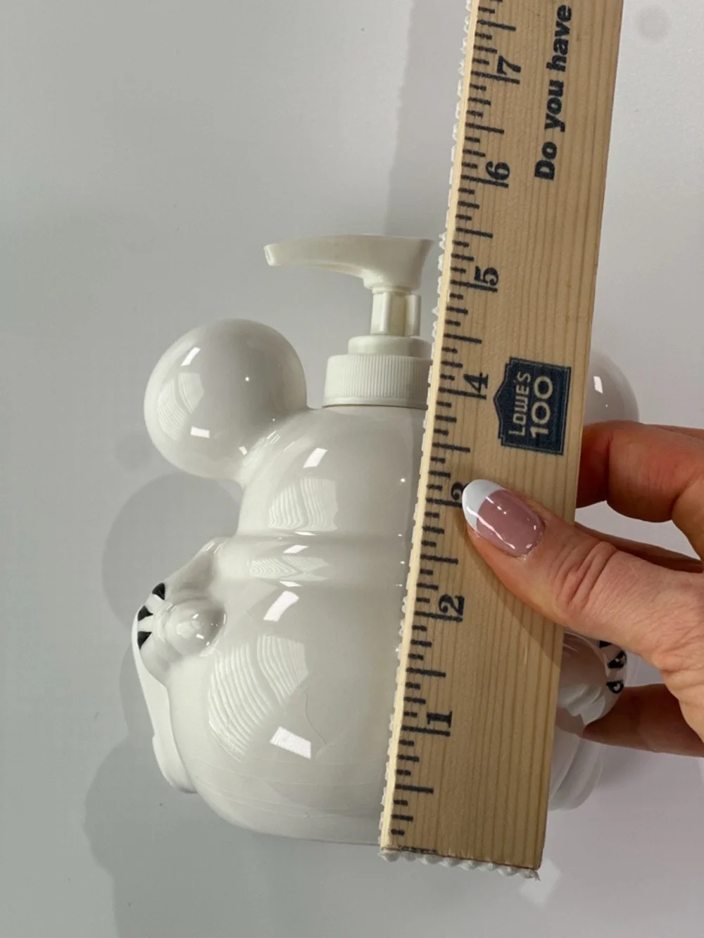 Disney Parks Soap Dispenser Mickey Mouse Body Ceramic White 7